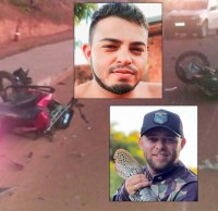COLIS&Atilde;O FRONTAL ENTRE DUAS MOTOS MATA DUAS PESSOAS - Foto: com informa&ccedil;&otilde;es de PIMENTA VIRTUAL