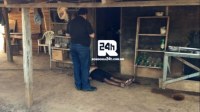 HOMEM &Eacute; ASSASSINADO COM UM  TIRO  DE ESPINGARDA, ATEN&Ccedil;&Atilde;O  IMAGENS FORTES - Foto: RONDONIA24H