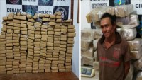 POL&Iacute;CIA PRENDE TRAFICANTE E APREENDE 160 QUILOS DE MACONHA - Foto: ASSESSORIA