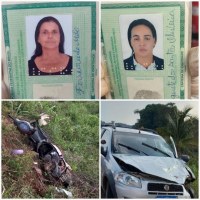 TRAG&Eacute;DIA: ACIDENTE NA BR - 421 ENTRE CARRO E MOTO MATA DUAS MULHERES,  ATEN&Ccedil;&Atilde;O V&Iacute;DEO DE ALTO IMPACTO - Foto: EDIRCEU LIMA