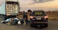 PRF APREENDE MAIS DE 01 TONELADA DE COCA&Iacute;NA NO MATO GROSSO DO SUL, DROGA FOI CARREGADA EM ROND&Ocirc;NIA - Foto: ASSESSORIA