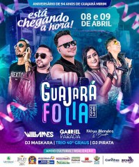 P&Eacute;ROLA DO MAMOR&Eacute; SE PREPARA PARA FESTA DE ANIVERS&Aacute;RIO, "GUAJAR&Aacute; FOLIA" SER&Aacute; EM ABRIL - Foto: ASSESSORIA