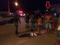 FILHO DE 14 ANOS ESPANCA PAI COM PEDA&Ccedil;O DE PAU NO JORGE TEIXEIRA EM ARIQUEMES - Foto: RONDONIAVIP
