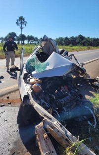 GRAVE  ACIDENTE NA BR - 364 TIRA A VIDA  DE VEREADOR E NAMORADA - Foto: ASSESSORIA