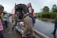 MOTORISTA EVITA TRAG&Eacute;DIA E &Ocirc;NIBUS DA EUCATUR ACABA TOMBANDO NA BR - 364 - Foto: jaruonline