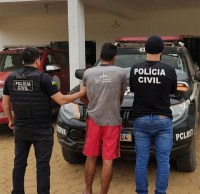 POL&Iacute;CIA CIVIL DE MACHADINHO PRENDE 02 HOMENS ACUSADOS DE ESTUPRAR 02 CRIAN&Ccedil;AS, 01 DELES ERA O PAI - Foto: ASSESSORIA