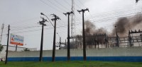 INC&Ecirc;NDIO NA SUBESTA&Ccedil;&Atilde;O DA  ENERGISA DE JI - PARAN&Aacute; DEIXA BOA PARTE DA CIDADE NO ESCURO - Foto: EDIRCEU LIMA