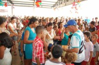 FESTA NA RENASCER EM ARIQUEMES RE&Uacute;NE MILHARES  DE CRIAN&Ccedil;AS - Foto: ASSESSORIA
