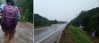 MOTORISTA PERDE O CONTROLE E &Ocirc;NIBUS DA EMPRESA EUCATUR CAI DENTRO DE IGARAP&Eacute; - Foto: ASSESSORIA