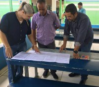 VEREADOR AMALEC  DA COSTA APRESENTA PROJETO QUE IR&Aacute; BENEFICIAR ESCOLA DIRCEU DE ALMEIDA - Foto: ASSESSORIA