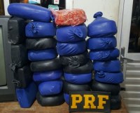 "PRF"  PRENDE EMPRES&Aacute;RIO E APREENDE 27 QUILOS DE COCA&Iacute;NA QUE SERIA ENTREGUE EM ARIQUEMES - Foto: G-1