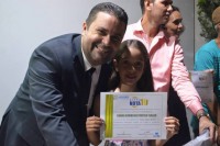 VEREADOR AMALEC DESTACA A REALIZA&Ccedil;&Atilde;O DA 2&ordf; EDI&Ccedil;&Atilde;O DO PROJETO "ALUNO NOTA 10" QUE ACONTECEU NA ACIA - Foto: ASSESSORIA