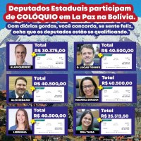 ENQUANTO A SA&Uacute;DE DE ROND&Ocirc;NIA PEDE SOCORRO, DEPUTADOS EST&Atilde;O NA BOL&Iacute;VIA COM DI&Aacute;RIAS INTERNACIONAIS - Foto: ASSESSORIA