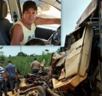 ACIDENTE NA BR -  364 ENVOLVENDO CARRETA E CAMINH&Atilde;O BOIADEIRO MATA UMA  PESSOA - Foto: JARUONLINE