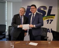 MARCOS ROCHA RETORNA AO PSL, ASSUME PARTIDO E SER&Aacute; O CANDIDATO A REELEI&Ccedil;&Atilde;O - Foto: ASSESSORIA