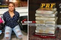 PRF PRENDE TRAFICANTE QUE  TRANSPORTAVA 15 QUILOS   DE COCA&Iacute;NA PARA  FORTALEZA - Foto: ASSESSORIA