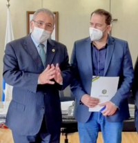 PRESIDENTE ALEX REDANO PARTICIPA DE AUDI&Ecirc;NCIA COM MINISTRO DA SA&Uacute;DE E PEDE MAIS ATEN&Ccedil;&Atilde;O COM ROND&Ocirc;NIA - Foto: ASSESSORIA