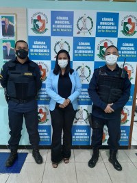 VEREADORA SIMONE MACEDO CONCEDE "MO&Ccedil;&Atilde;O DE APLAUSOS" A PATRULHA MARIA DA PENHA EM ARIQUEMES - Foto: EDIRCEU LIMA