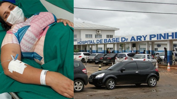 Mulher que teve perfura&ccedil;&atilde;o no reto durante ces&aacute;ria &eacute; obrigada a deixar Hospital de Base (Foto: OOBSERVADOR)