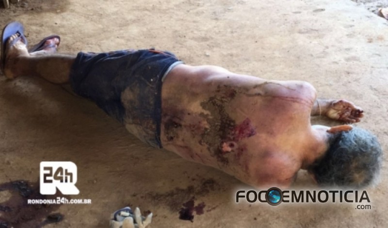HOMEM &Eacute; ASSASSINADO COM UM  TIRO  DE ESPINGARDA, ATEN&Ccedil;&Atilde;O  IMAGENS FORTES