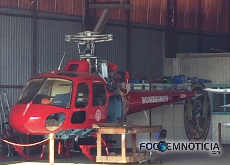 HELIC&Oacute;PTERO DOADO AO CORPO DE BOMBEIROS A NOVE MESES ESTA PARADO POR FALTA DE MANUTEN&Ccedil;&Atilde;O