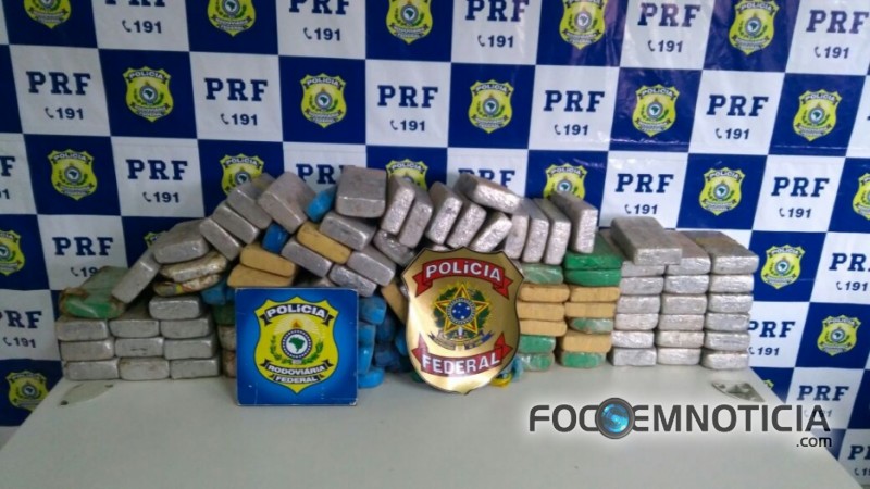 A&Ccedil;&Atilde;O CONJUNTA DA PRF E PF APREENDE CEM QUILOS DE COCA&Iacute;NA