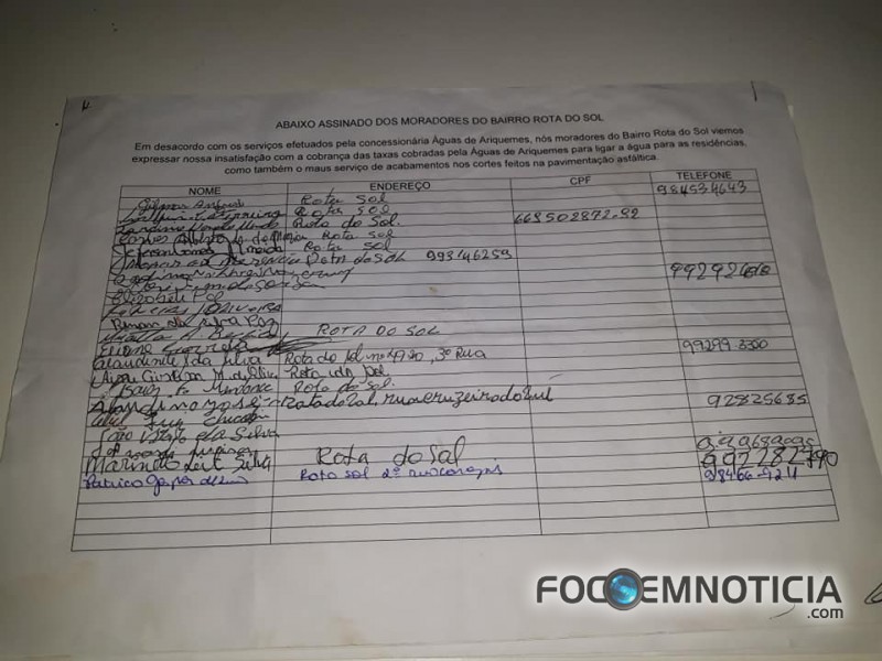 VEREADOR JOS&Eacute; AUGUSTO DIZ QUE VAI PEDIR EXTIN&Ccedil;&Atilde;O DE TAXA COBRADA PELA EMPRESA "&Aacute;GUA DE ARIQUEMES"