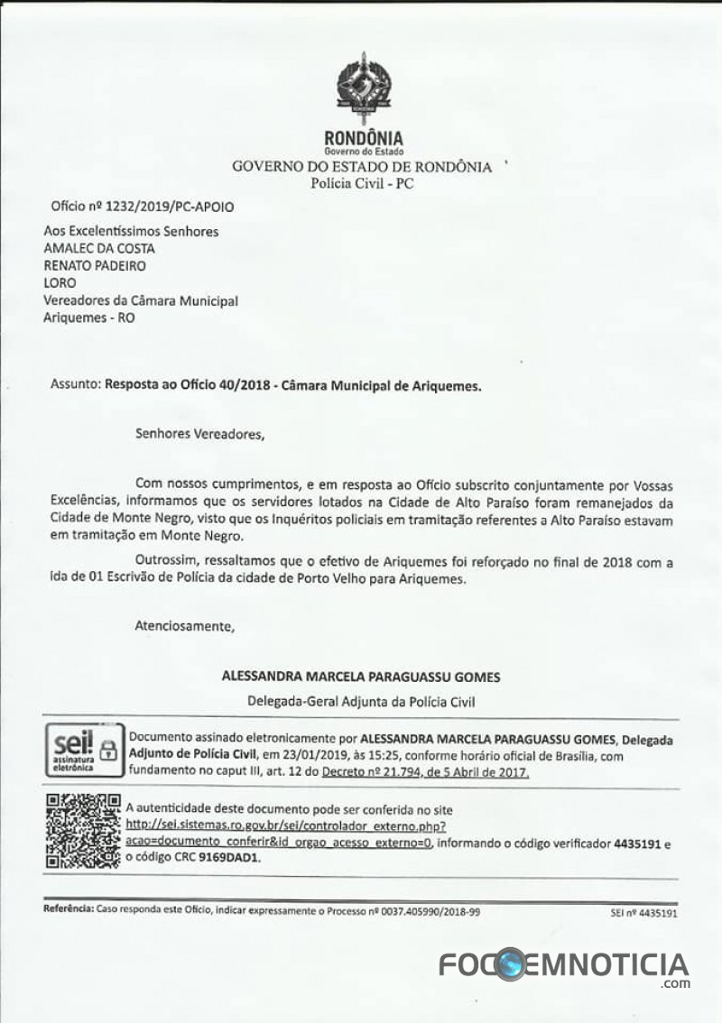 GOVERNADOR  ATENDE PEDIDO DO VEREADOR AMALEC E GARANTE QUE N&Atilde;O HAVER&Aacute; TRANSFER&Ecirc;NCIAS DE POLICIAIS