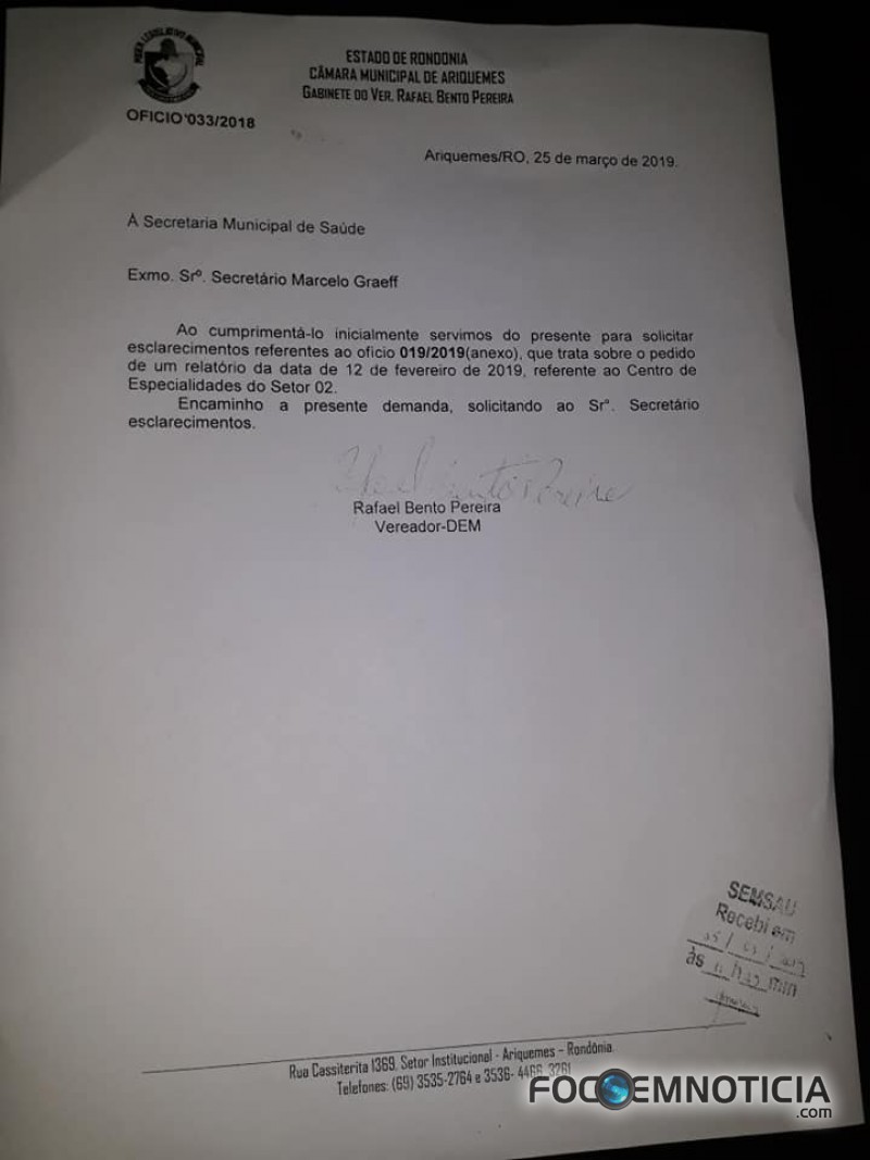 VEREADOR RAFAEL DENUNCIA PERSEGUI&Ccedil;&Atilde;O E VAI RECORRER AO MINIST&Eacute;RIO P&Uacute;BLICO