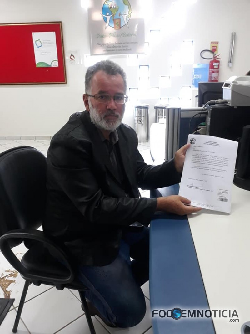 PRESIDENTE DA CPI DA "&Aacute;GUA DE ARIQUEMES" ENTREGA RELAT&Oacute;RIO FINAL AO MP E TRIBUNAL DE CONTAS