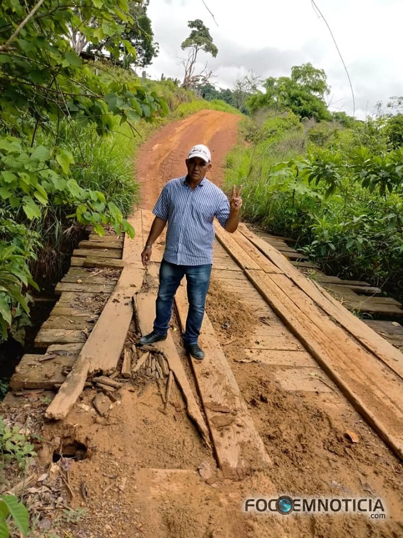 VEREADOR VANILTON CRUZ PEDE RECUPERA&Ccedil;&Atilde;O DE ESTRADAS E PONTES DA LC - 45 E LC - 35 DA BR - 364