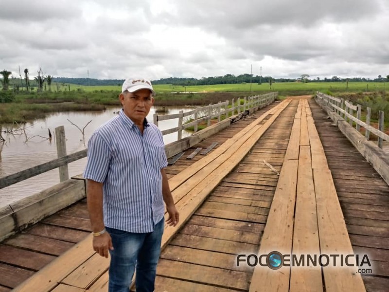 VEREADOR VANILTON CRUZ PEDE RECUPERA&Ccedil;&Atilde;O DE ESTRADAS E PONTES DA LC - 45 E LC - 35 DA BR - 364