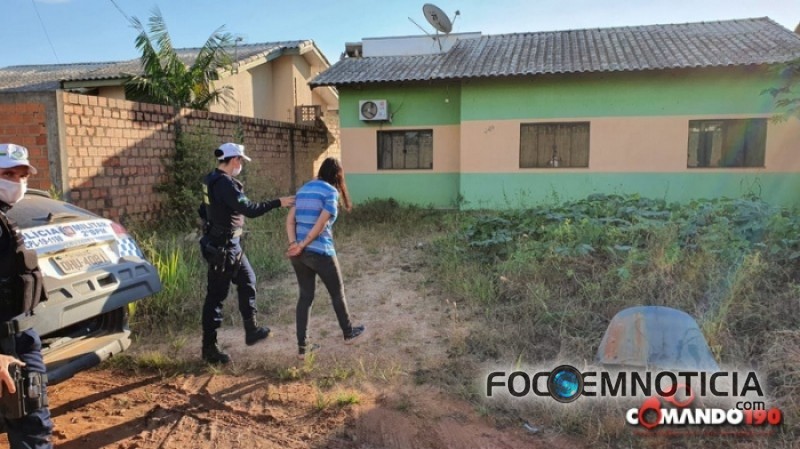 POL&Iacute;CIA MILITAR PRENDE MORADORA DE ARIQUEMES COM MAIS DE 20 QUILOS DE MACONHA EM JI - PARAN&Aacute;