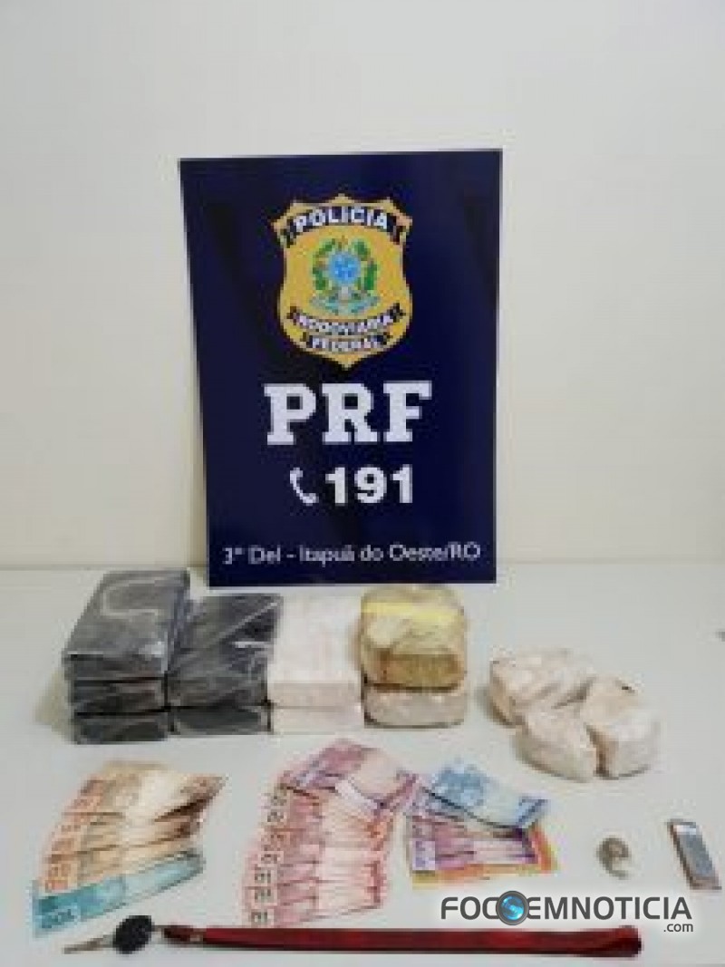 PRF PRENDE CASAL EM ITAPU&Atilde; COM MAIS DE 10 QUILOS DE COCA&Iacute;NA, DROGA SERIA VENDIDA EM ARIQUEMES