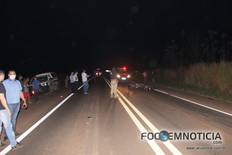ACIDENTE NA BR - 364 ENVOLVENDO 02 MOTOS FAZ DUAS V&Iacute;TIMAS FATAIS, UM ERA MORADOR DE MONTE NEGRO