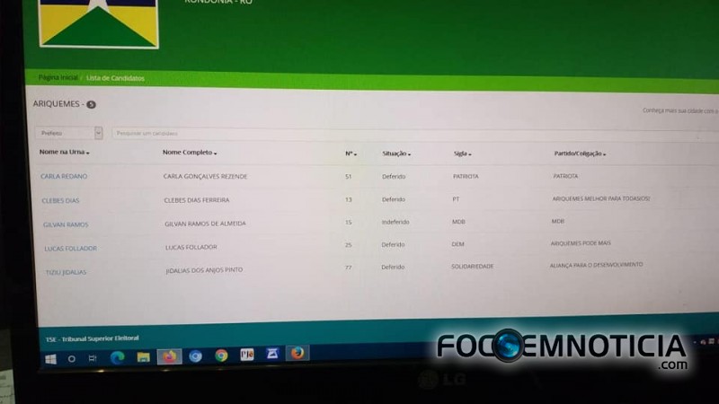 CANDIDATURA DE CARLA REDANO A PREFEITA &Eacute; DEFERIDA PELA JUSTI&Ccedil;A ELEITORAL DE ARIQUEMES