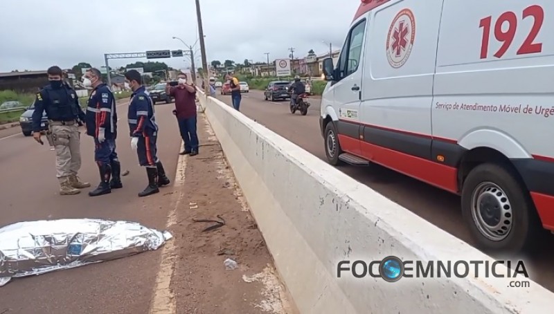 ACIDENTE COM MOTO NA BR - 364 TIRA VIDA DE POLICIAL CIVIL