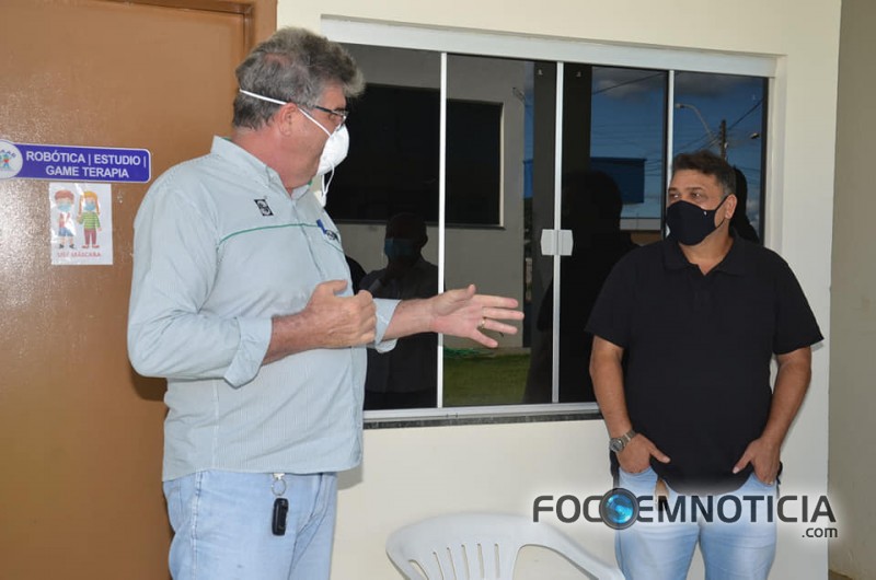 DEPUTADO FEDERAL CORONEL CHRIS&Oacute;STOMO VISITA AMAAR EM ARIQUEMES E GARANTE RECURSOS
