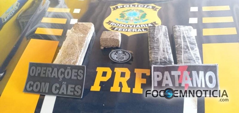 MULHER &Eacute; PRESA EM OPERA&Ccedil;&Atilde;O DA PRF E PM COM MAIS DE DOIS  QUILOS DE MACONHA, DROGA IRIA PARA CUJUBIM