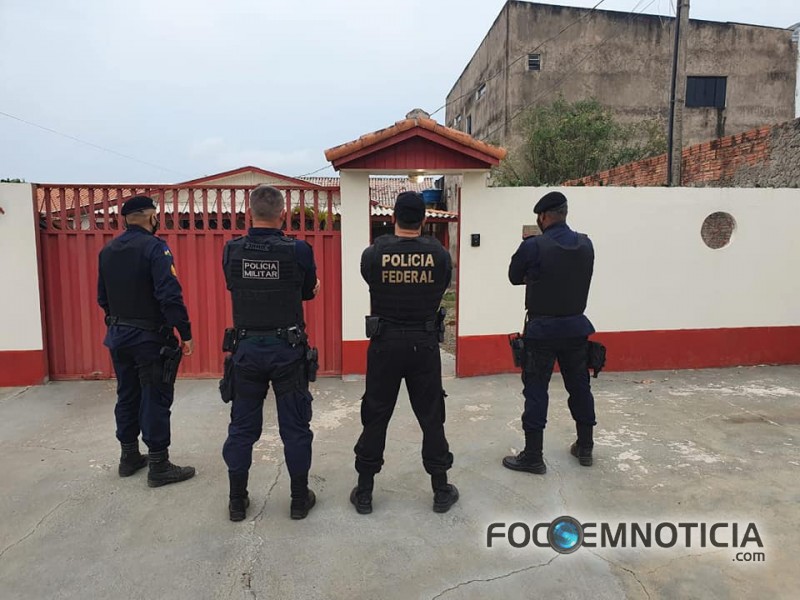 POL&Iacute;CIA FEDERAL DEFLAGRA OPERA&Ccedil;&Atilde;O EM 08 MUNIC&Iacute;PIOS DE ROND&Ocirc;NIA, EM ARIQUEMES 04 PRIS&Otilde;ES E 08 BUSCAS