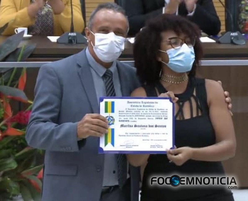 "NEGRA MARI" DE ARIQUEMES &Eacute; UMA DAS HOMENAGEADAS EM SESS&Atilde;O SOLENE NA ASSEMBLEIA LEGISLATIVA