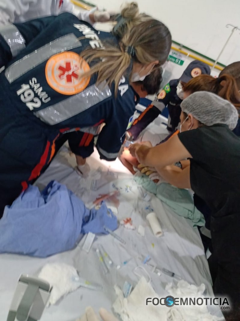 CRIAN&Ccedil;A DE UM ANO E CINCO MESES &Eacute; ATINGIDA NA CABE&Ccedil;A POR TIROS DE PISTOLA NO SETOR 09 EM ARIQUEMES