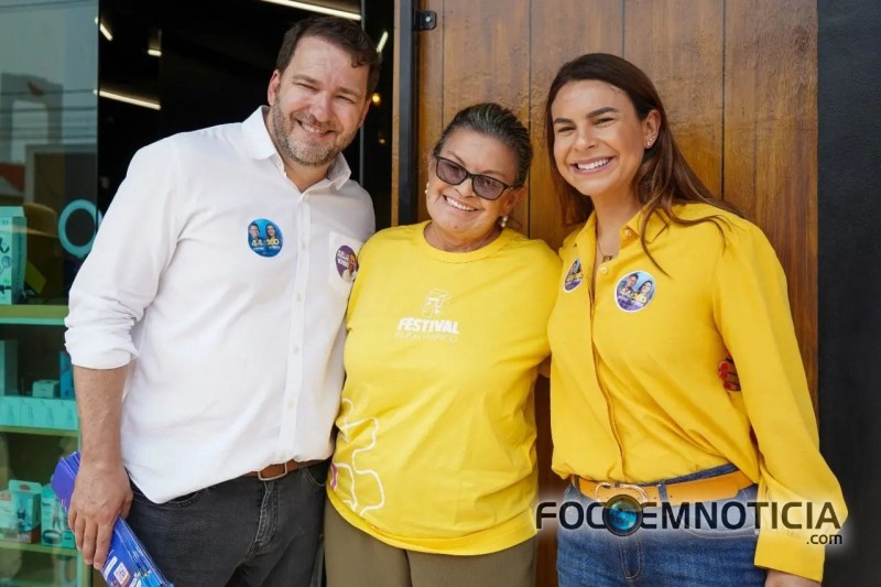 ALEX REDANO INTENSIFICA CAMPANHA E FAZ CAMINHADA COM MARCOS ROCHA E MARIANA EM ARIQUEMES