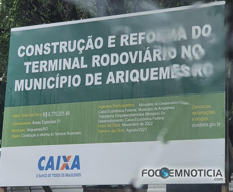 ARIQUEMES: PAGAMENTOS DA OBRA DA RODOVI&Aacute;RIA SOB SUSPEITA, DEN&Uacute;NCIA FOI FEITA NO MINIST&Eacute;RIO P&Uacute;BLICO