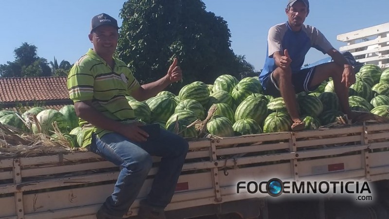 AGRICULTURA FAMILIAR RECEBE INCENTIVOS, AGRICULTOR BATE RECORDE NA PRODU&Ccedil;&Atilde;O DE MELANCIA EM THEOBROMA