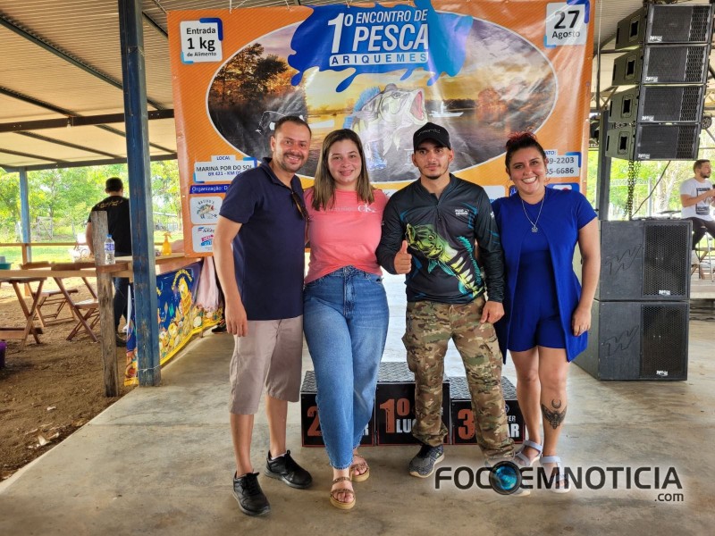 FUNCET PARTICIPA DO 1&ordm; ENCONTRO DE PESCA EM ARIQUEMES, 180 QUILOS DE ALIMENTOS FORAM ARRECADADOS