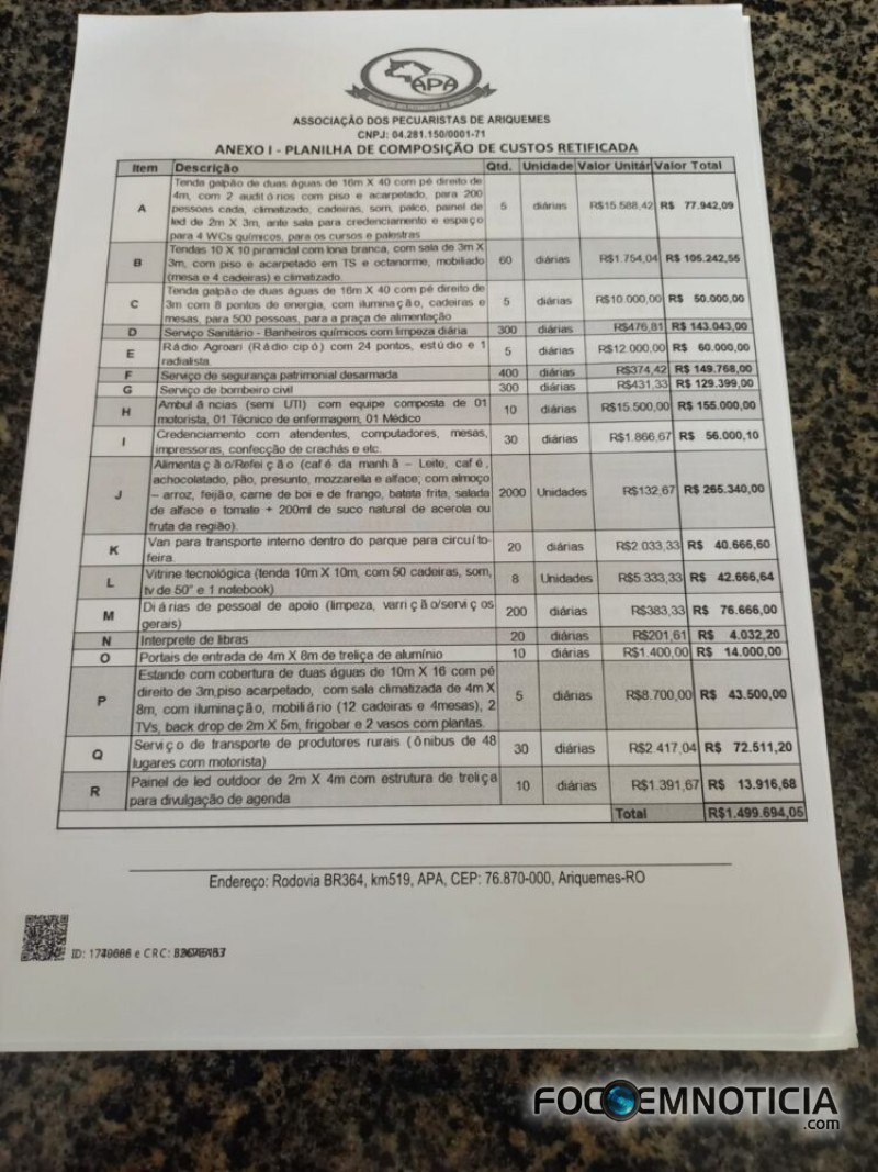MP D&Aacute; 10 DIAS PARA PREFEITURA DE ARIQUEMES EXPLICAR REPASSE  DE 01 MILH&Atilde;O E 500 MIL PARA APA