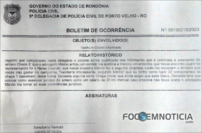 ELEI&Ccedil;&Otilde;ES: FUI CHANTAGEADA POR UM "ADVOGADO", DIZ CANDIDATA, POL&Iacute;CIA VAI INVESTIGAR DEN&Uacute;NCIA
