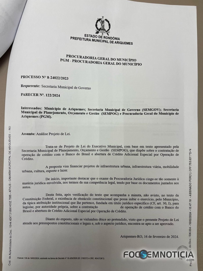 ARIQUEMES: VEREADORES APROVAM EMPRESTIMO DE 40 MILH&Otilde;ES SEM SABER ONDE, COM QU&Ecirc; E COMO SER&Atilde;O GASTOS